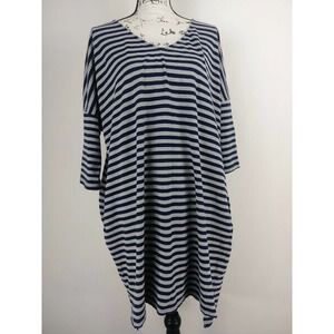 Umgee womens Black Striped Short Sleeve